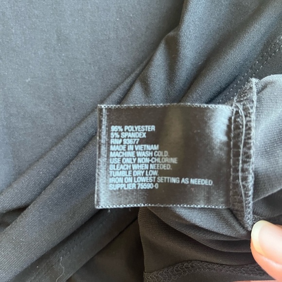 Worthington Black Relaxed Blouse Gathered Short Sleeve Size XL - Picture 8 of 8